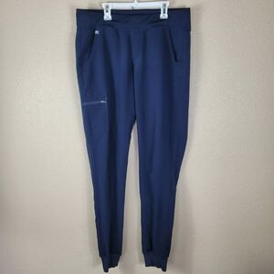 Figs Woman's Pants Jogger Scrub 4-Way Stretch Sz M Blue